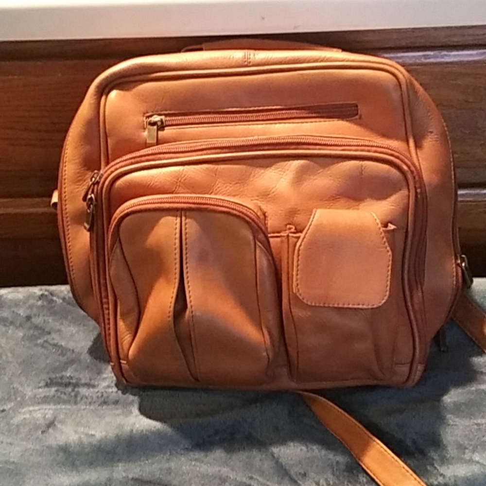 EKA Leather Crossover Bag, Brown, Excellent Condition